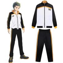 Subaru Anime Cosplay Kostiumas Sportinė Apranga Re:Nuo Nulio Pradedamas Gyvenimas Kitoje Pasaulyje Striukės Kelnės Kostiumas Juoda Balta Sportinis Kostiumas Uniforma XL black
