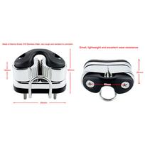 2 Row Ball Bea Cam Cleat Pilates Equipment for Fairlead Sailing Sailboat Rope Wire Replacement