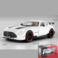 1/18 Scale Benz AMG GT Black Series Diecast automobilio modelis su garsu ir šviesa, atitraukiamas žaislinis automobilio modelis vaikams, suaugusiųjų kolekcijos dovana 1/18-Size:25.5*13*7cm balta