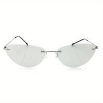 Fashion Cool Glasses Polarized Sunglasses Ultralight Rimless Driving Sunglasses for Men Rimless Polarized SPORT Sun Glasses white