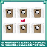 Suderinama su Xiaomi Robotiniu dulkių siurbliu X20 Max/X20 Pro Atsarginės dalys Pagrindinis šepetys, Šoninis šepetys, HEPA filtras, Šluostė, Dulkių maišelis