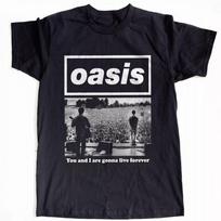 Oasis Tour Marškinėliai Liam Noel Gallagher Spausdinti Medvilniniai Marškinėliai Hip Hop Aukštosios Gatvės Unisex Marškinėliai Madingi Laisvalaikio Harajuku Marškinėliai M juoda