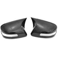 For Honda CIVIC 2012-2015 Car Rearview Side Mirror Cover Wing Cap Exterior Sticker Rear View Case Trim Carbon Fiber Style Black Carbon black