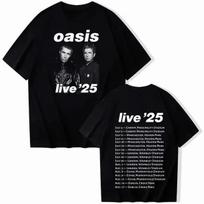 Naujas Atvykimas Oasis Live 26 Tour Trumpomis Rankovėmis Apvalia Kaklo Y2k Marškinėliai Vyriški Drabužiai Naujiena Viršūnės & Marškinėliai Vyriškas Marškinėlis Ropa Hombre L smėlis