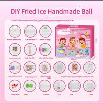 Diy Squishy Making Kit Cat Paw Glitter Stress Ball Handmade Material Pack Squeeze Fidget Toy Stress Relief Creative Gift For Kid pink