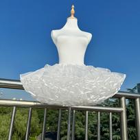 Be lanko pasijonis Krinolinas Baltos suknelės pasijoniai Madingas pasijonis Vestuvinė suknelė 25cm*20m white