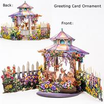 3D Premium Pop Up Flower Bouquet Card Mothers Day Gift Valentines Day Anniversary Birthday Greeting Cards Thank You Wishes Gifts beige