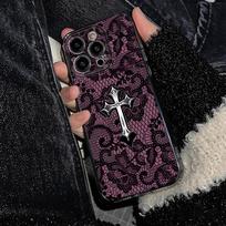 Cross Lace Phone Case For Iphone 13 11 16E Pro Max 17 15 14 Pius 12 16 17Air Coque Cases Soft Shockproof iphone 14 ProMax