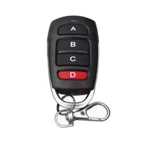 4 raktų pakabukas 433Mhz belaidžio nuotolinio valdymo imtuvo modulis RF siųstuvas elektrinis klonavimo vartai garažo vartai namams black
