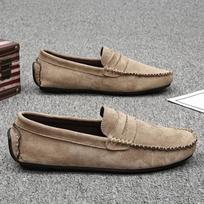 Fashion Lightweight Suede Men Casual Shoes Lazy Shoes Male Breathable Slip-on Mens Driving Shoes Comfortable Loafers Moccasins 39