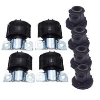 8 Pcs For Mercedes-Benz X164 W164 W251 ML R GL Front Suspension Sway Stabilizer Bar Bushing & Steering Rack Pinion Mount Bushing MULTI black