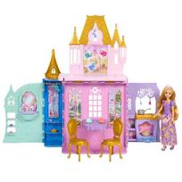 Mattel Disney Princess Rapunzel Doll and Close  AND amp; Carry Castle Playset with 5 Play Areas  AND amp; 20 Accessories