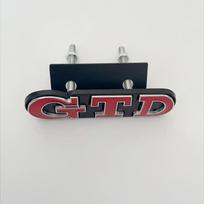 3D Metal Front Grille GTD Logo Emblem Rear Trunk Badge Stickers For Volkswagen VW Golf 2 4 5 6 7 R MK2 MK3 MK4 Car Accessories