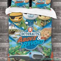 Octonauts Bedding Set Single Twin Full Queen King Size Bed Set Aldult Kid Bedroom Duvetcover Sets 3D Print Men/women 030 AU Single 140*210cm/55x83in 3pcs