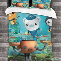 Octonauts Bedding Set Single Twin Full Queen King Size Bed Set Aldult Kid Bedroom Duvetcover Sets 3D Print Men/women 030 150*200cm/59x79in Single/Twin 3pcs