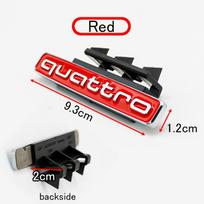 Audi QUATTRO Badge Car Front Grille Emblem Styling For Audi quattro A6L Sport 2019 2020 2021 2022 Body Trunk Sticker Accessories