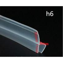 F/H Shaped Silicone Rubber Strip, 2 Meters Wide, For Sealing Glass, Windows, Shower Doors, 6, 8, 10, 12 Mm. B