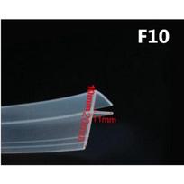 F/H Shaped Silicone Rubber Strip, 2 Meters Wide, For Sealing Glass, Windows, Shower Doors, 6, 8, 10, 12 Mm. F