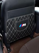 2026 Hot For BMW M E46 E90 E60 F30 F10 E39 E36 F20 G30 G20 E87 E92 E91 E30 F11 F31 X1 Car Seat Back Storage Protect Pad Prevent Kick Mat black
