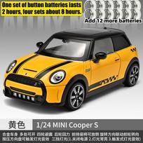 1:24 BMW MINI Cooper S F56 British Compact Sport Hatchback Alloy Diecast Model Car Simulation Ornaments Toys Collection Hobbies