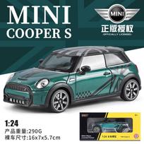 1:24 BMW MINI Cooper S F56 British Compact Sport Hatchback Alloy Diecast Model Car Simulation Ornaments Toys Collection Hobbies