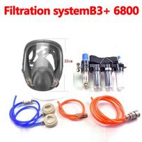 High Quality 6800 Air-Supply Full-Face Mask Gas 4in1 Industrial Respirator System Mask multifunctional Respirator 4 in 1 Air Fed B3