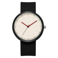 TPW Minimalism Women's Watch 41mm Case PVD Finish Rubber Strap Fashionable Timepiece for Ladies white