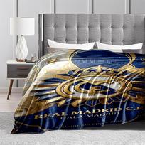Real Madrid C.F. Crest Keep warm DesignFlannel blanket for bedroom, living room, sofa, and nap 150x180cm(59*70in)