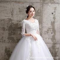 Elegant Lace Wedding Dress Plus Size Brides Slim Fit White Bridal Gown With Tulle Skirt Straps XXL white