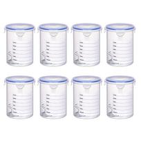 8Pcs Touch up Paint Cups Storage Cups with Lids & Mixing Ball Paint Storage Containers for Repainting Leftover Paint A white