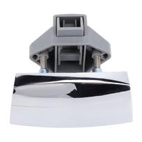 Keyless RV Push Cabinet Lock Zinc Alloy Stylish Push Button Lock for Yachts Motorhome Caravan Camping Vehicles Chrome gray