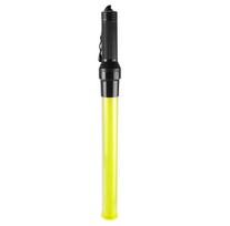 54cm LED Traffic Baton Flashing Warning & Fire Command Stick geltona