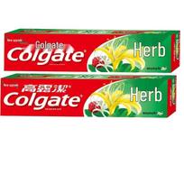 Colgate Herbal Toothpaste for Fresh Breath & Gum Care (2x140g) red