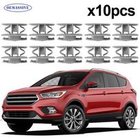 10x For Ford Kuga Escape Mondeo Fusion Cmax Transit Ecosport Side Skirt Sill Rocker Panel Moulding Trim Cover Clips Pin Retainer gray