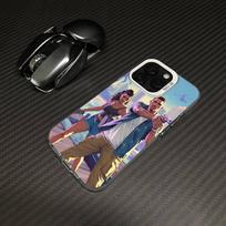 San Andreas G-GTA telefono dėklas, skirtas iPhone 16 15 14 13 12 11 Pro Max 17 Plus, spalvingas dangtelis iPhone 16 plus