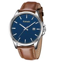 BEN NEVIS Watch Leather Date Analog Quartz Suitable for and Everyday Wear Men's - Simple, Stylish, Strap, Casual, Display, Waterproof, Watch, blue