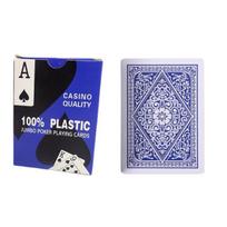 54Pcs Waterproof PVC Playing Cards Flexible Durable Card Games Poker Playset Washable Plastic Cards for Family Entertainment raudona