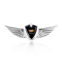 cvbhty1 3D Metal Wings Badge Car Side Marker Window Trunk Sticker Decal for Cadillac Seville XT4 CT4 CT5 SLR CTS DTS ATS Escalade