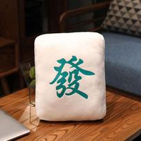 New 1pc Creative Mahjong Pillow Cushion Chinese Plush Toy Car Chair Backrest Mahjong Dice Funny Nap Pillow Sofa Home Decor Gift 35x25cm