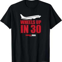 Criminal Minds Wheels Up T Shirt M red