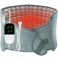 Heating Pads Electric, Electric Heating Waist Pad, Heating Pads for Back Pain Relief with 6 Heating Settings and 4 Auto-Off, Hea US 30x60cm red