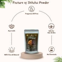 100% Pure Shikakai (Sevakai) Powder for Natural Hair Wash | Shikakai for Hair Mask & Wash | Pure Shika Kai Powder (50 GM) gray
