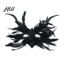 Dark Angel Feather Wrap Gothic Mask & Lace Cape Set, Halloween Devil Horn Black with Rhinestones Masquerade Cosplay Prop, Vampire Queen Costume
