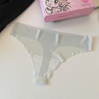 Sexy and Comfortable Ultra-Thin Ice Silk Thong for Fitness and Yoga L gray