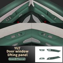 4Pcs For XIAOMI YU7 2025 2026 Custom Car Door Button Panel Silicone Protective Cover Waterproof Interior Accessories Silicone žalia