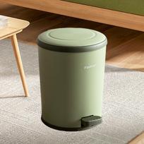 Step Trash Can with Lids Portable Pedal Bin for Laundry Room Living Restroom Khaki