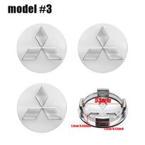 4 vnt. 54 mm automobilio ratlankio centrinis dangtelis, stebulės dangteliai, ženklelio priedai Mitsubishi Outlander Lancer 10 9 ASX RALLIART Eclipse L200 Pajero For Mitsubishi
