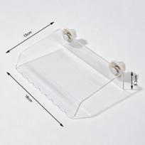 Cage Mounted Parrot Feeding Box Roof Canopy Parrot Play Stand Bird Food Container  Bird Cage Clear Canopy