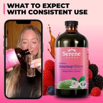 Serene Herbs Soursop Bitters Mixed Berry Liquid with Soursop Leaves Cleanse Ingredients: may be subject to change at the manufacturer’s