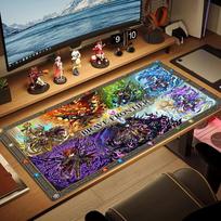 Brave Frontier Color Mouse Pad Large Gaming Table Cushion Non-slip Laptop Tablet Big Mousepad XXL Mat Mini PC Playmat With Lock edge 30cmx60cm(11.8x23.6inch) brown